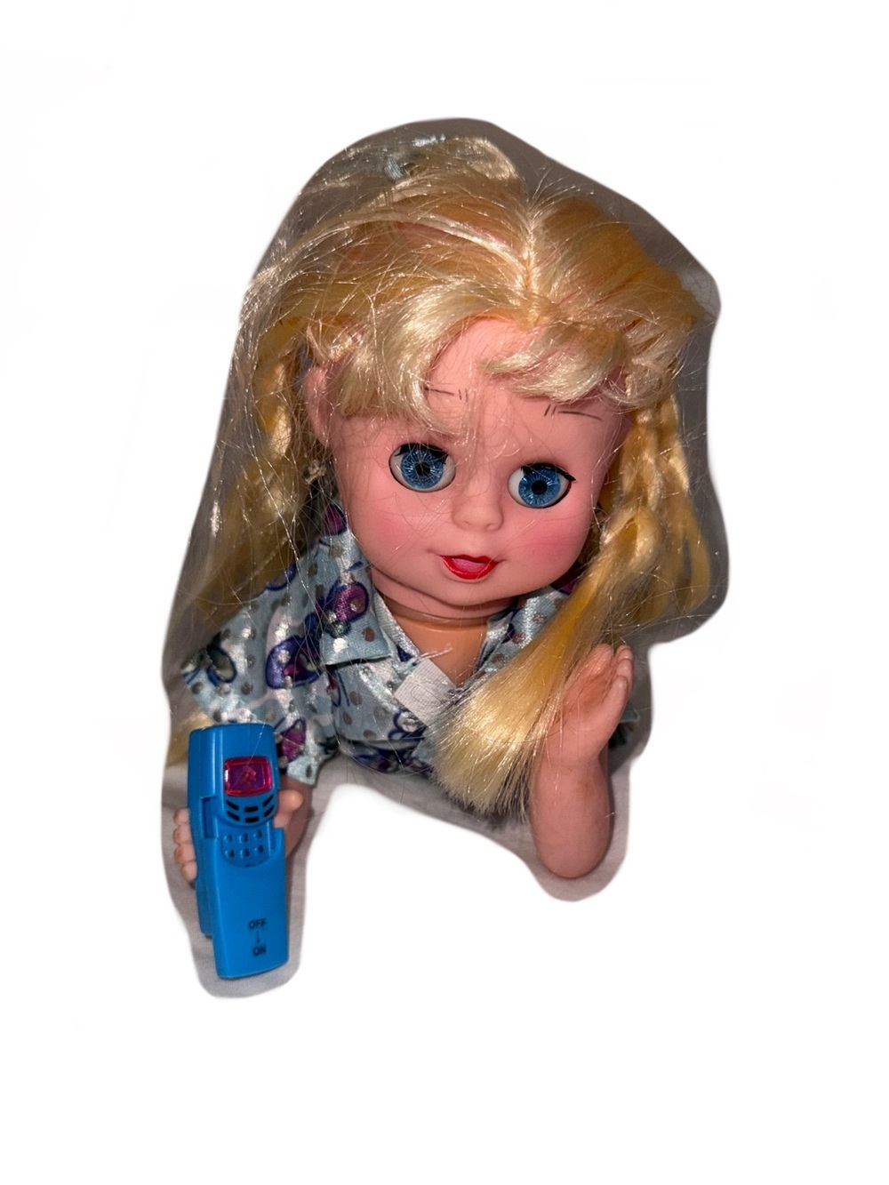 Vintage 90s Lovely Blue Blonde Baby Doll